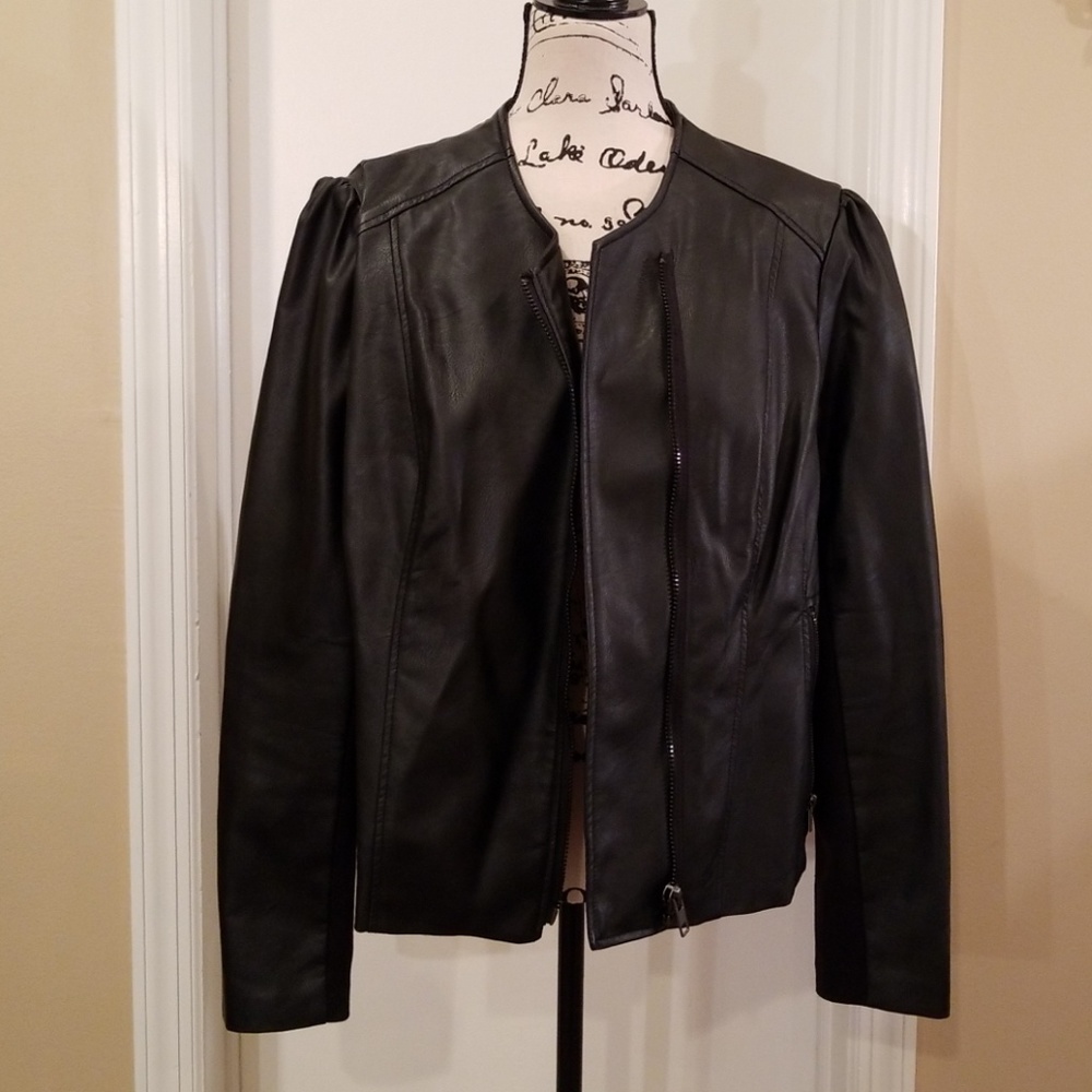 Vegan leather Motorcycle Jacket